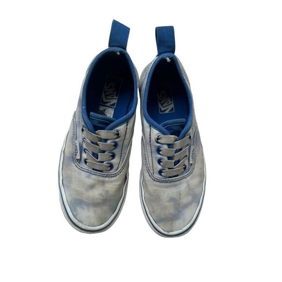 Vans Off The Wall Unisex Kids Sneakers Lace Up Low Cut Blue Size 2 - Picture 3 of 7